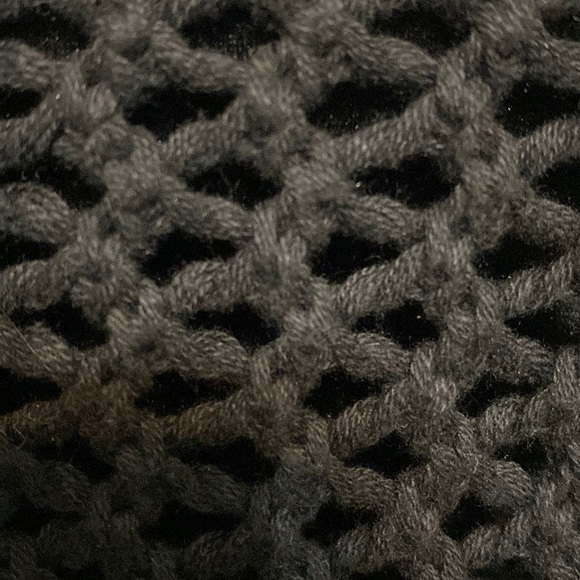 Qa Cropped oversized black knitted sweater Size small - Picture 6 of 9